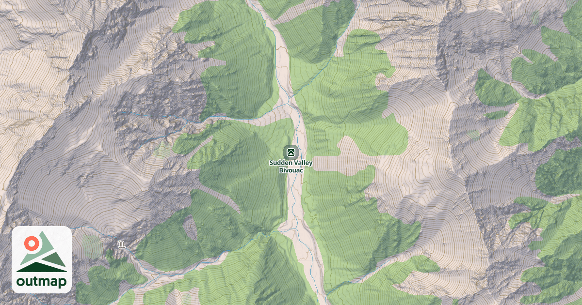 Map of Sudden Valley Bivouac