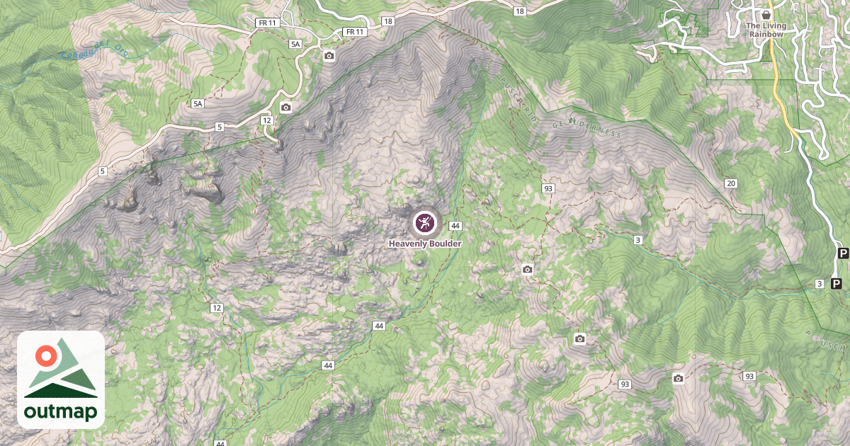 Map of Heavenly Boulder