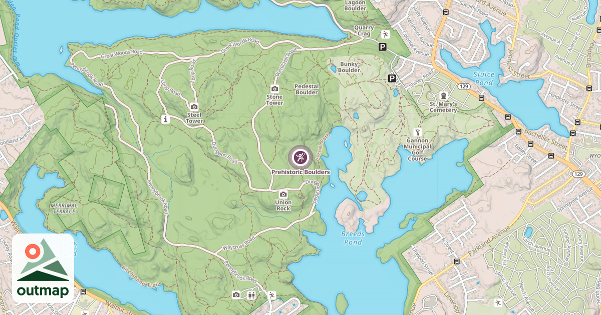 Map of Prehistoric Boulders
