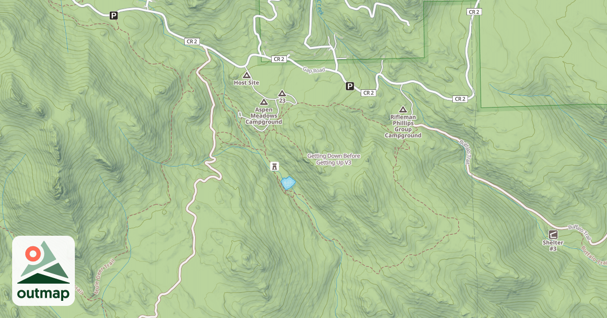 Map of Getting Down Before Getting Up
