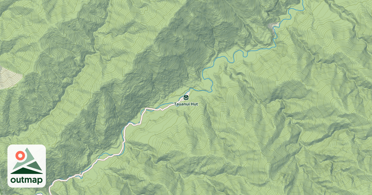 Map of Tauanui Hut