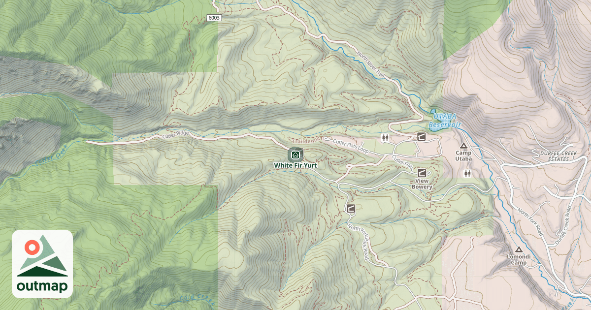 Map of White Fir Yurt