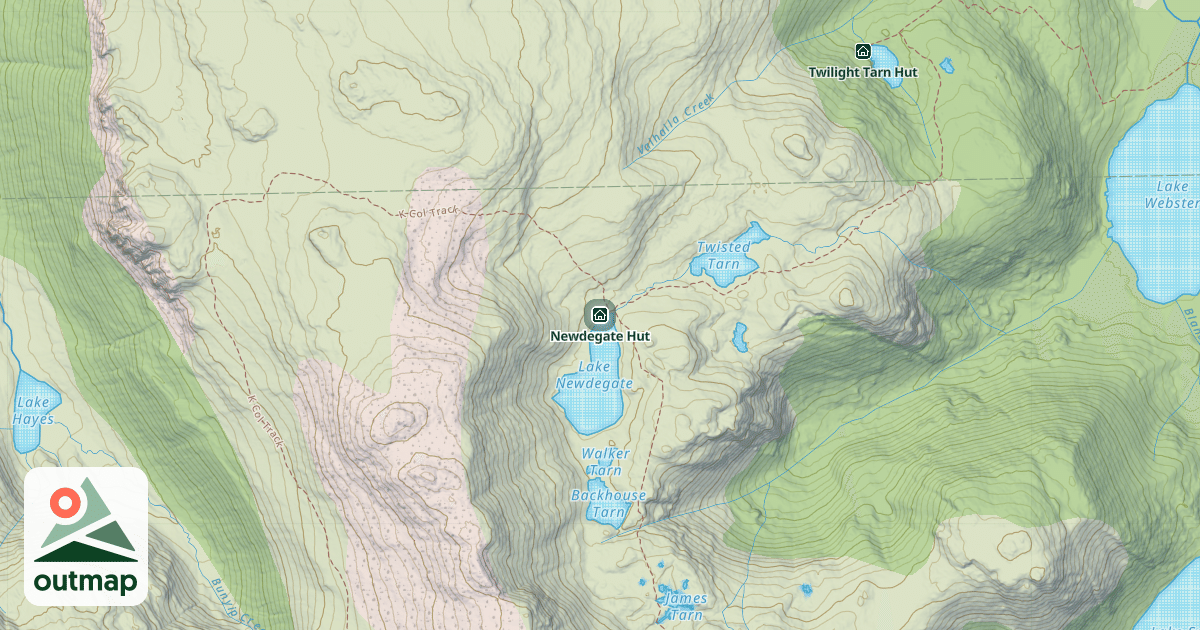 Map of Newdegate Hut