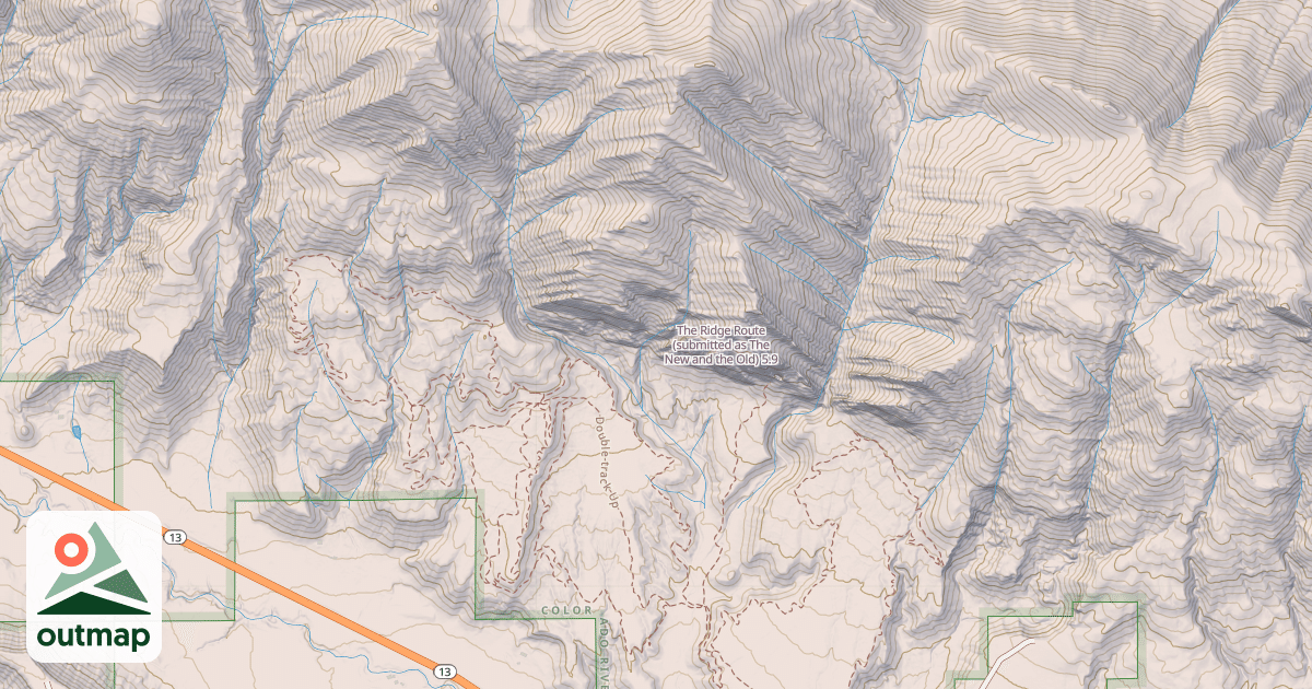 Map of The Ridge Route (submitted as The New and the Old)