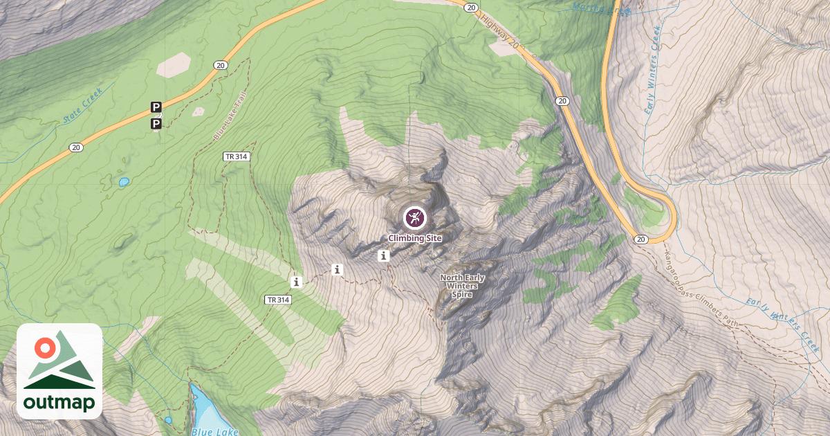 Map of Climbing Site