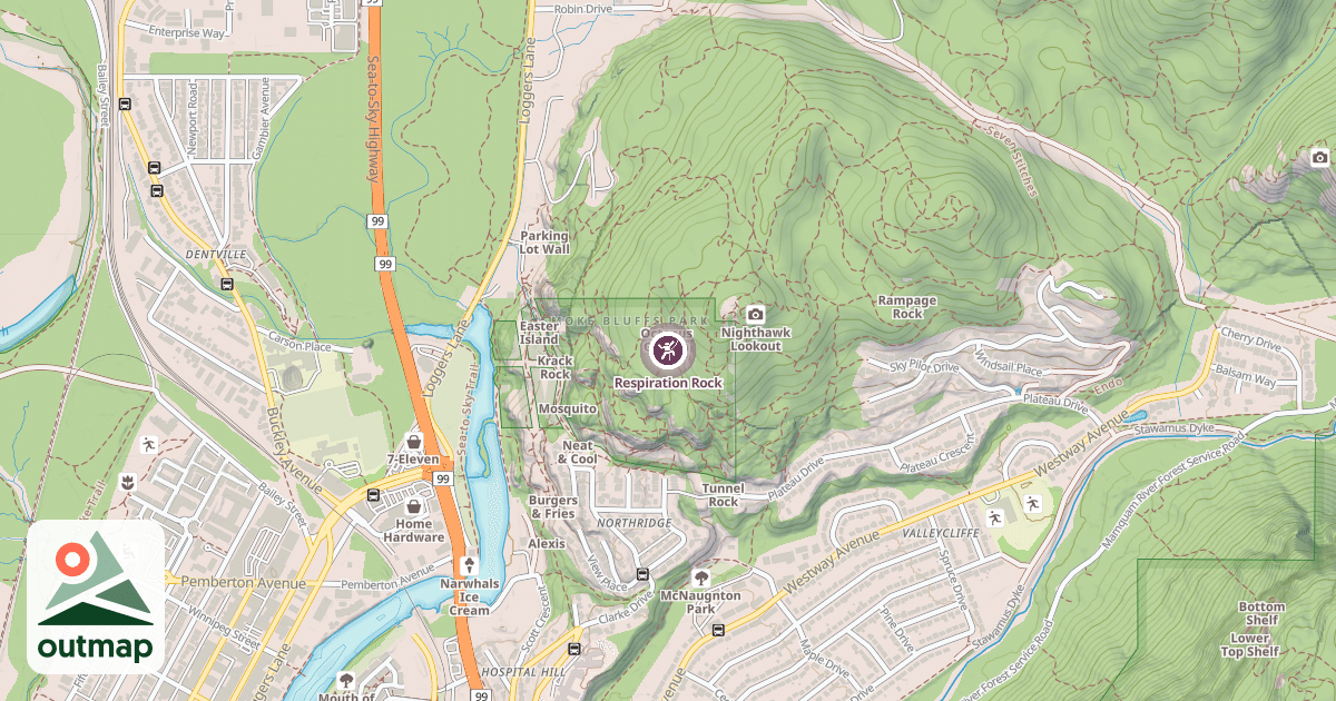 Map of Respiration Rock