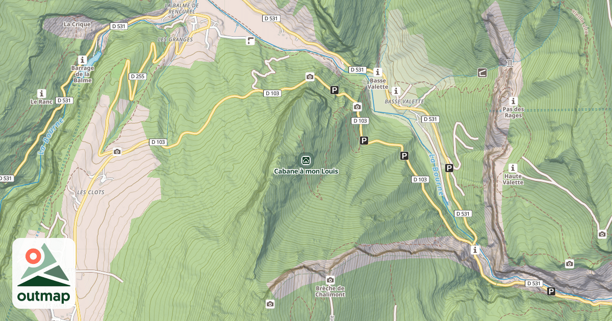 Map of Cabane à mon Louis
