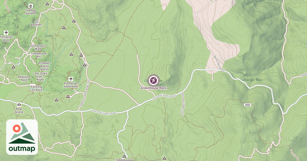 Map of Greenhouse Rock