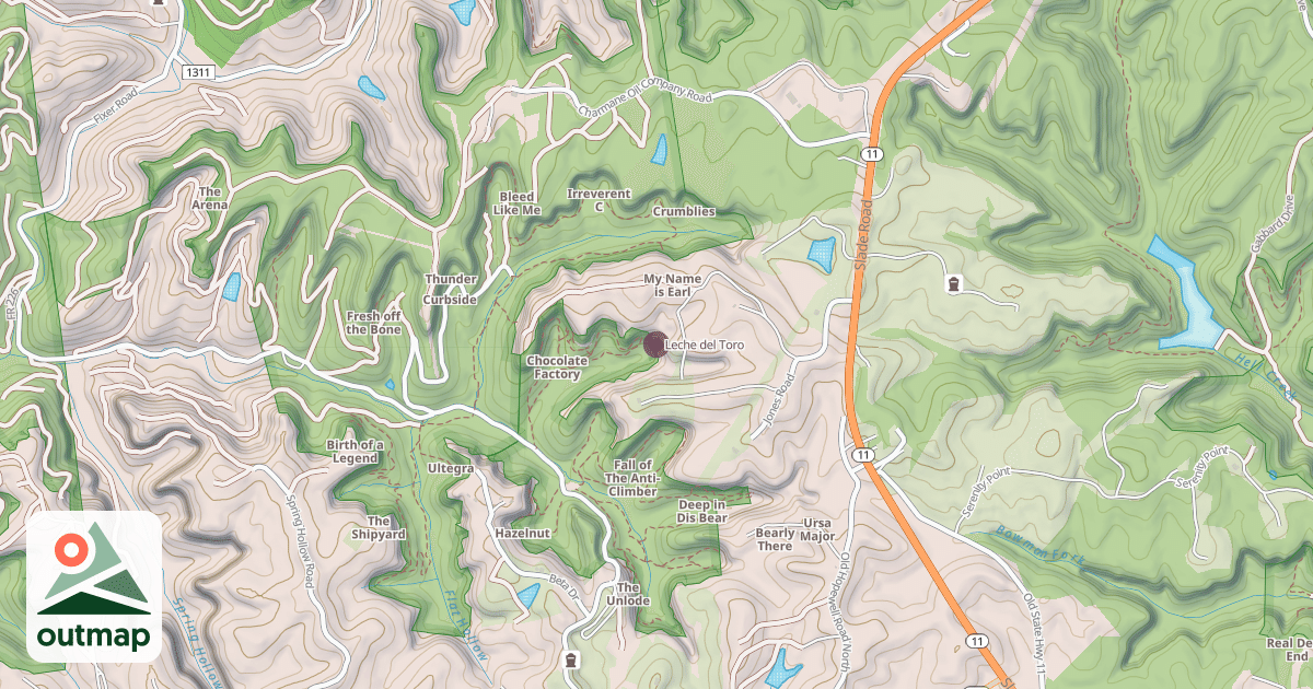 Map of Leche del Toro