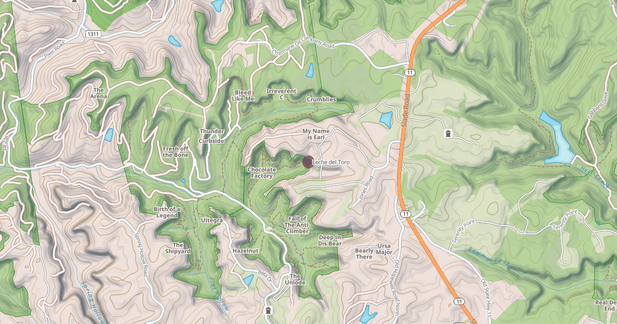 Map preview of Leche del Toro