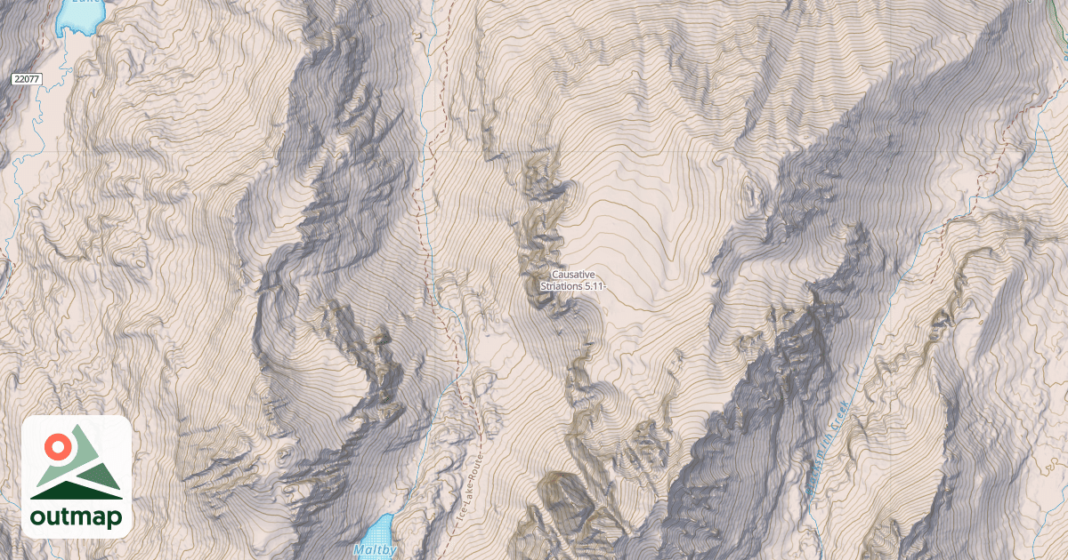 Map of Causative Striations