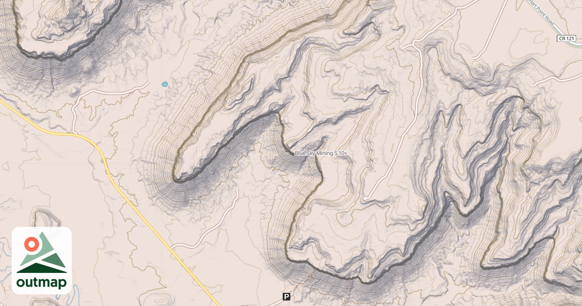 Map of Blue Sky Mining