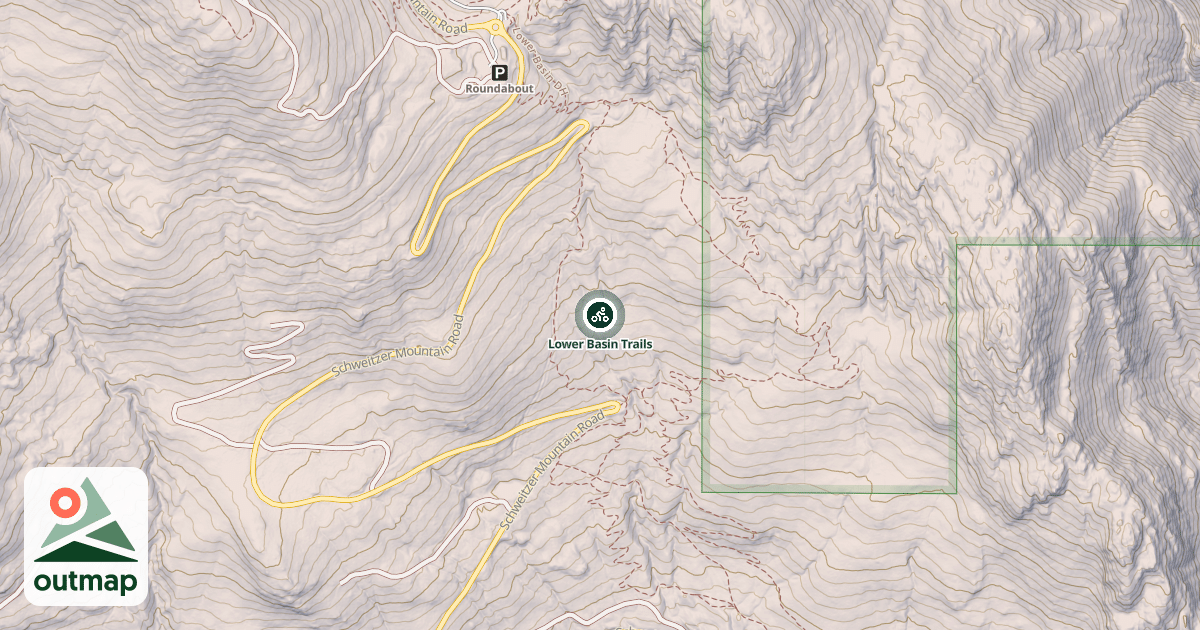Map of Lower Basin Trails