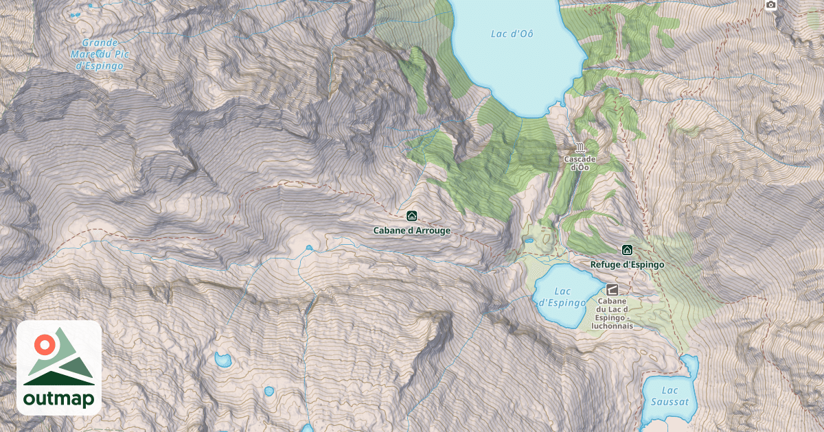 Map of Cabane d Arrouge