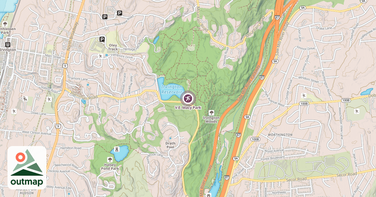 Map of V.E. Macy Park