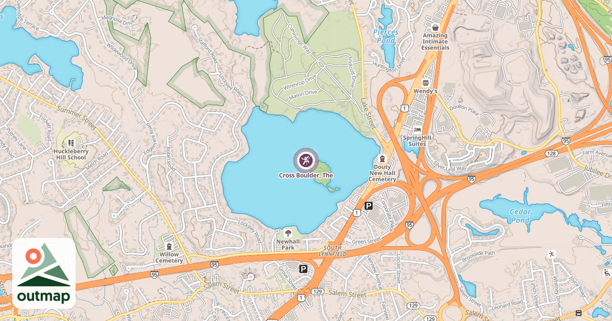 Map of Cross Boulder, The