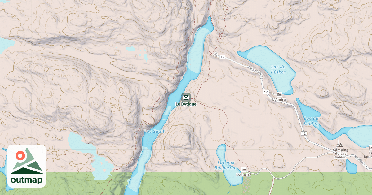 Map of Le Dytique in Abitibi-Témiscamingue