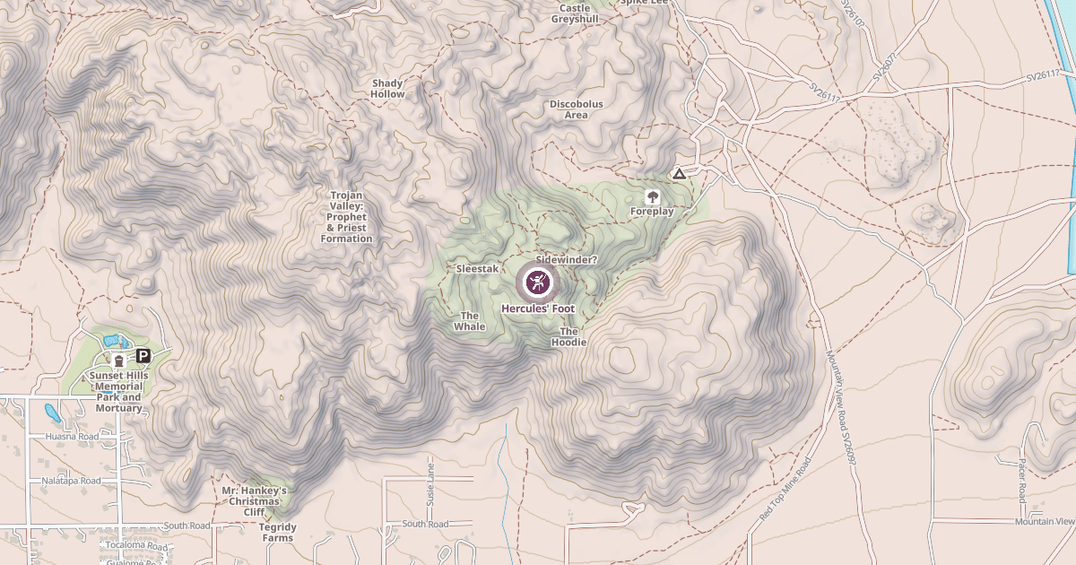 Map preview of Hercules' Foot