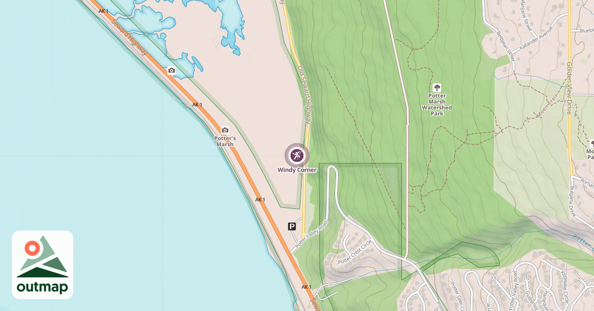 Map of Windy Corner