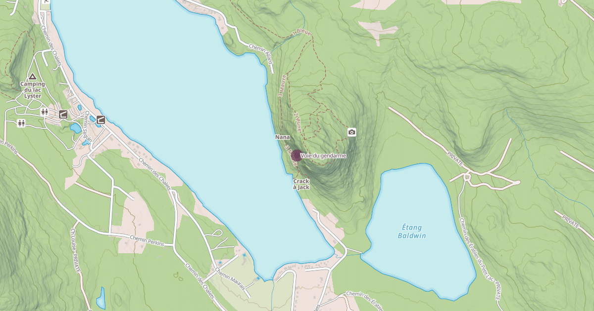 Map preview of Voie du gendarme