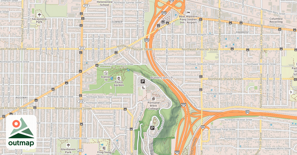 Map of Blueberry Jam