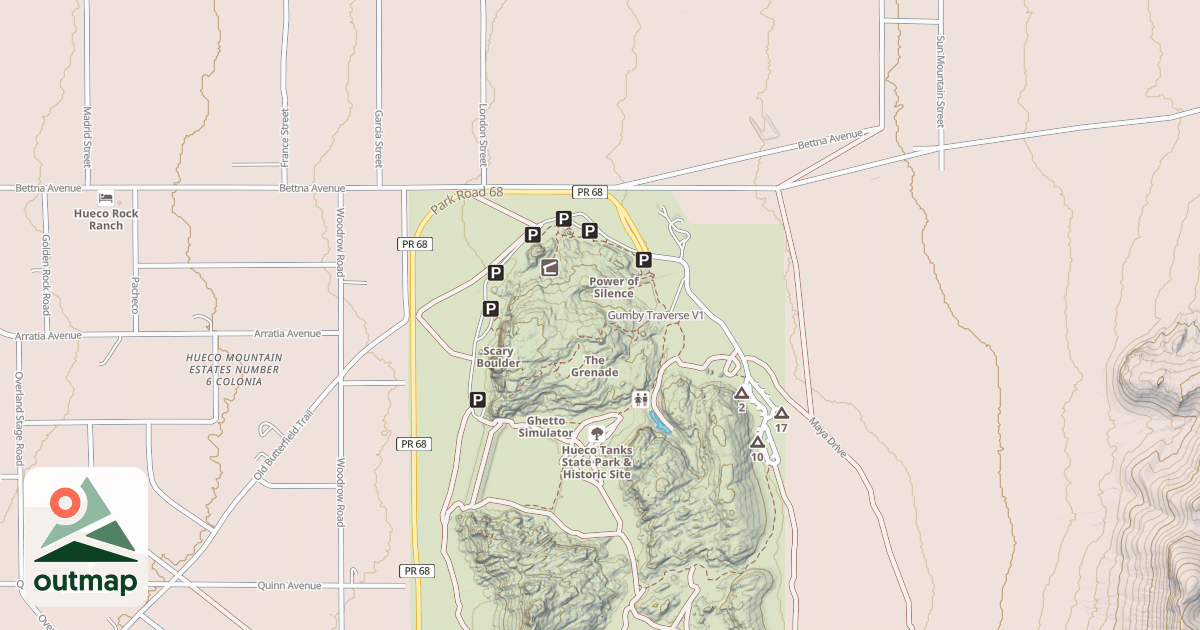 Map of Gumby Traverse