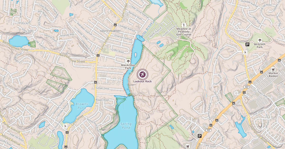 Map preview of Lookout Rock