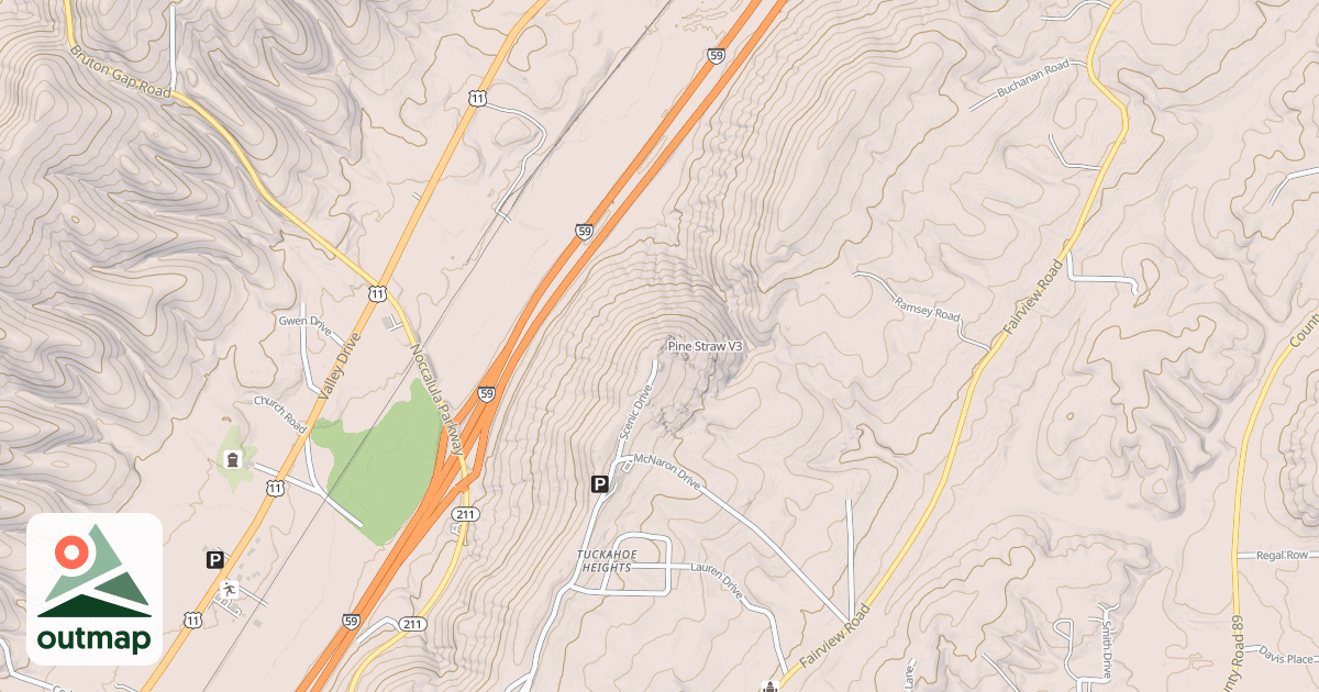 Map of Pine Straw