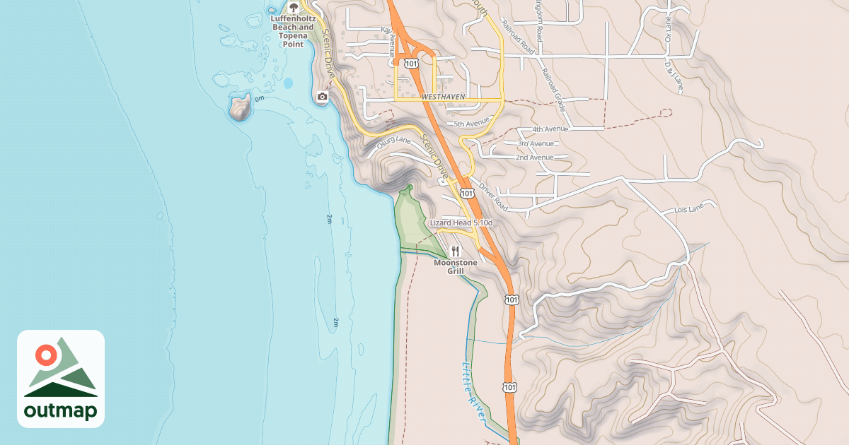 Map of Lizard Head