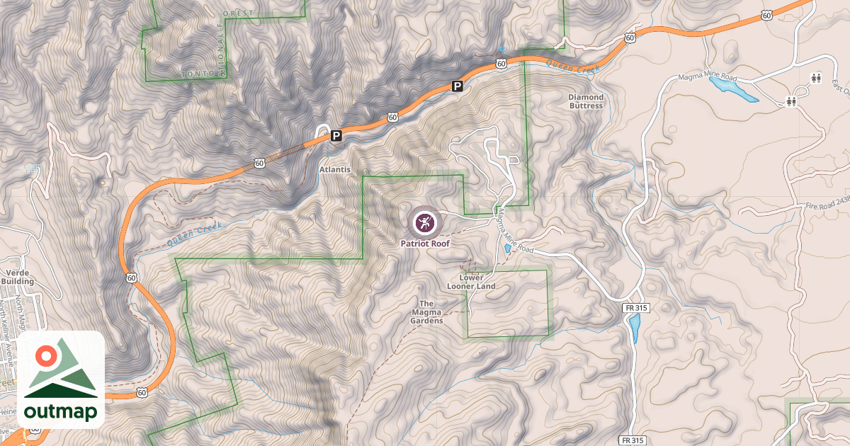 Map of Patriot Roof