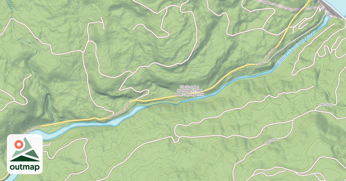 Map of The Scorpion Hitchhikers Toilet Bowl Odyssey
