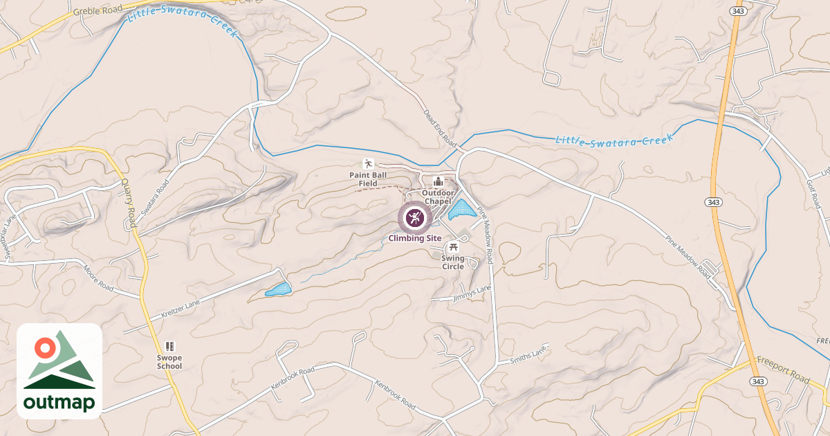 Map of Climbing Site