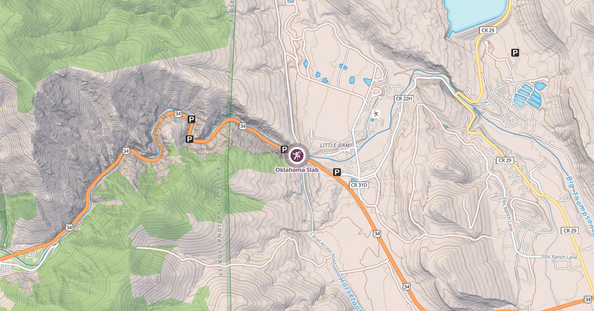 Map preview of Oklahoma Slab