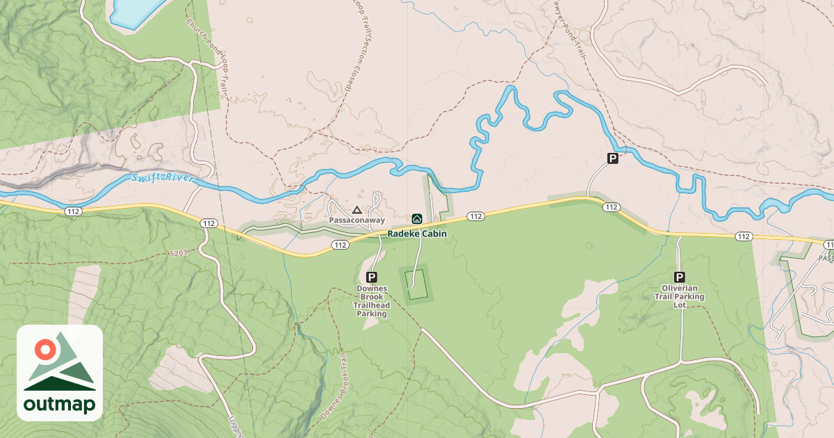 Map of Radeke Cabin