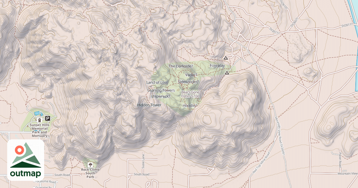 Map of Bear’s Gone Fishin’