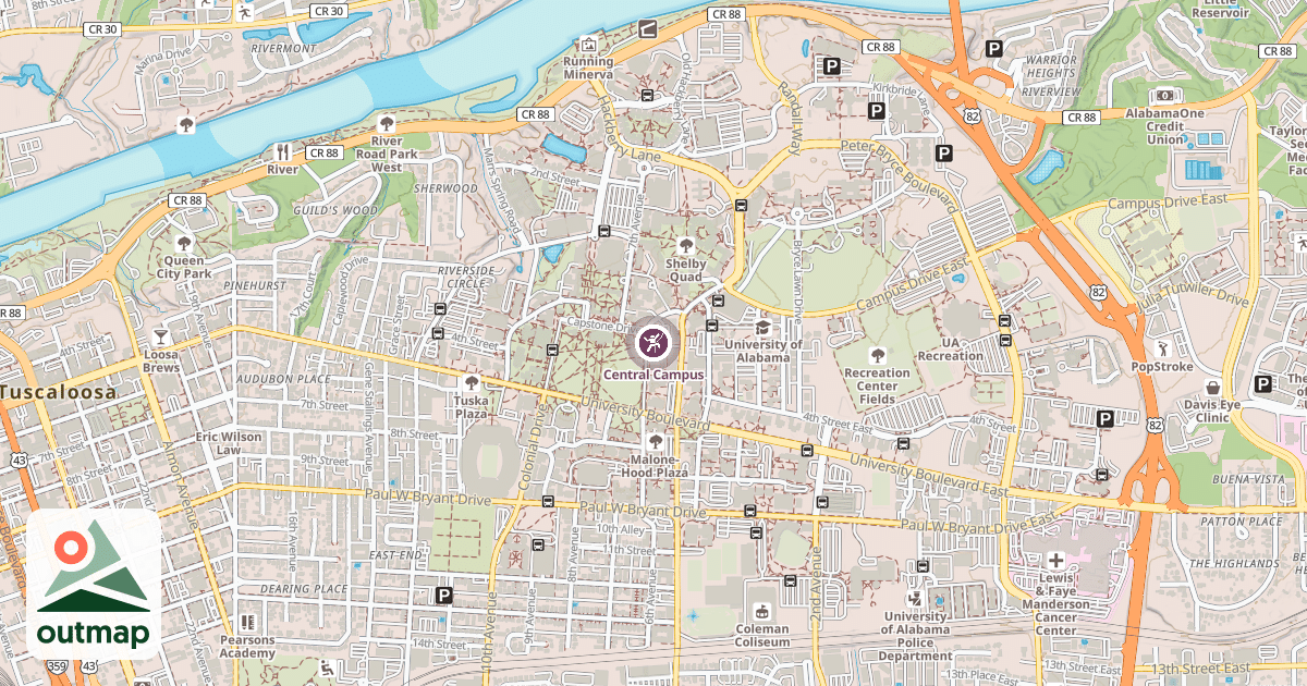 Map of Central Campus