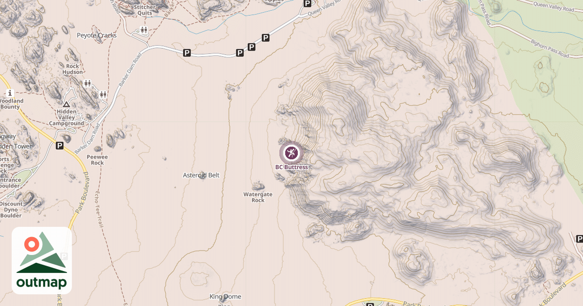 Map of BC Buttress