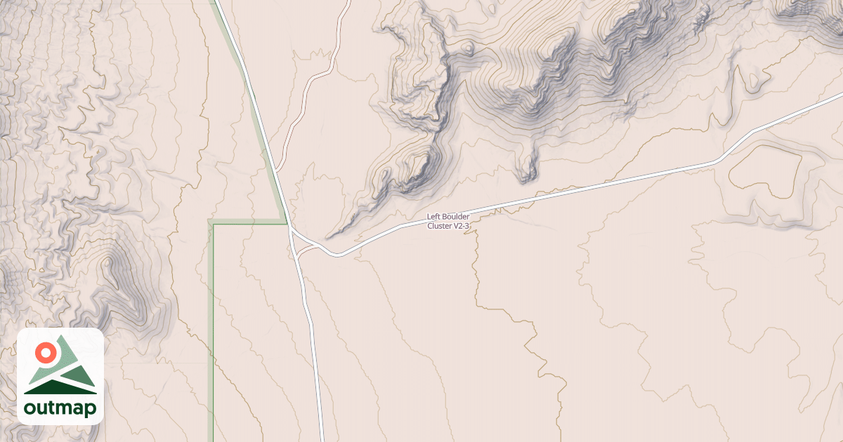 Map of Left Boulder Cluster