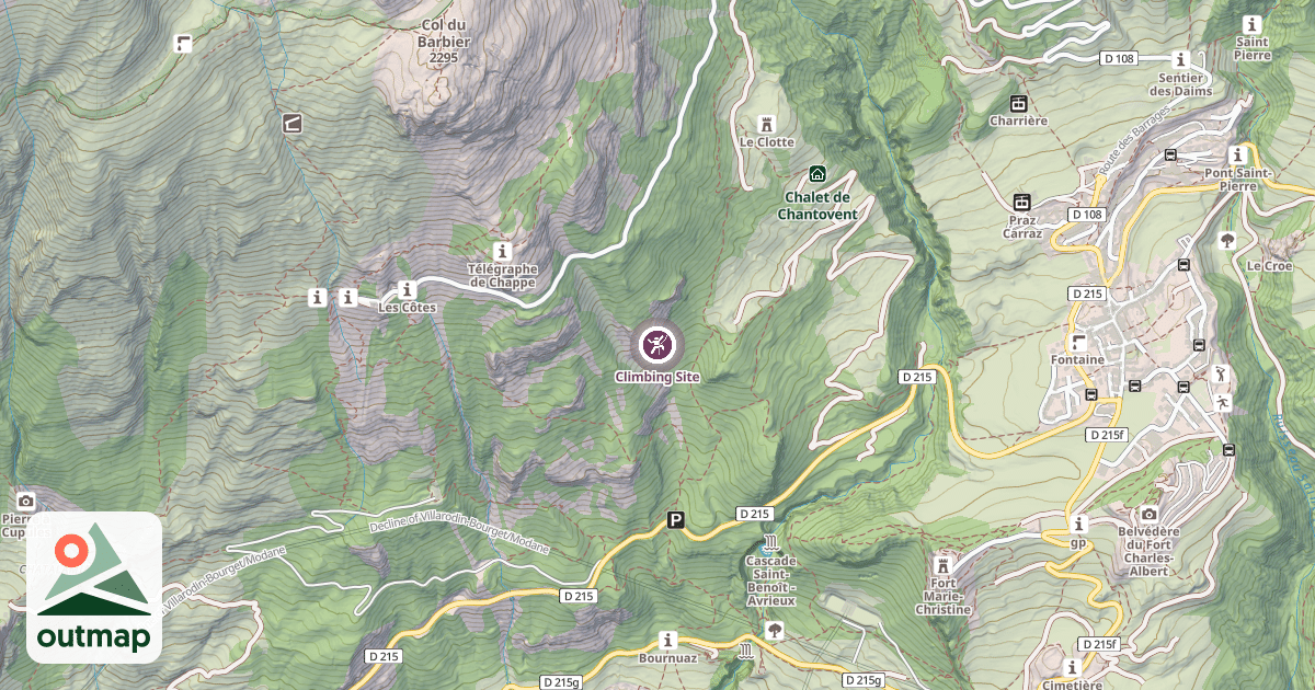 Map of Climbing Site