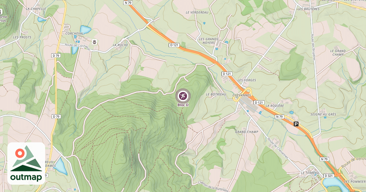 Map of Bloc D