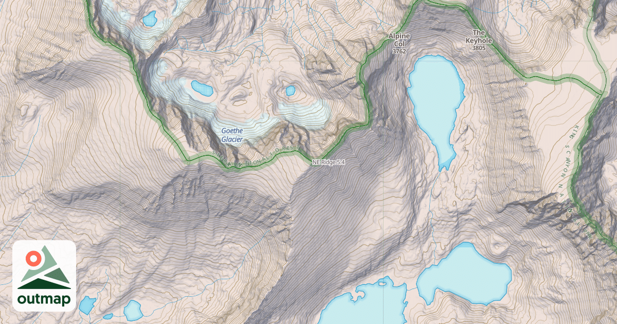 Map of NE Ridge