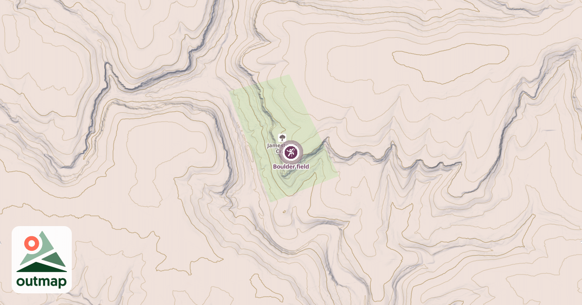 Map of Boulder field
