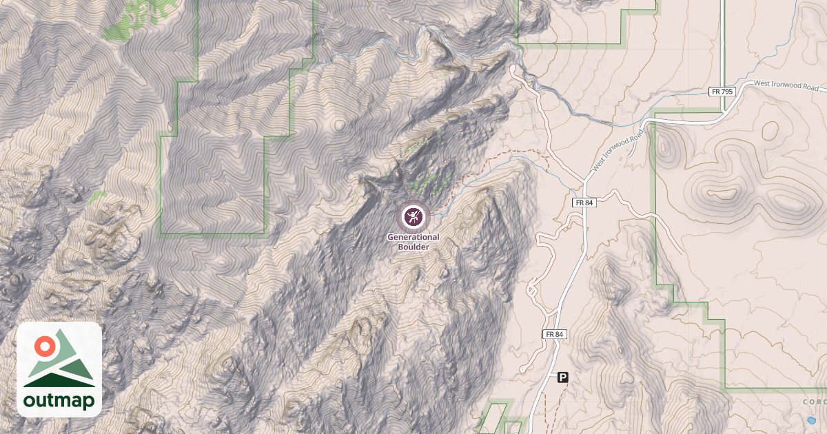 Map of Generational Boulder