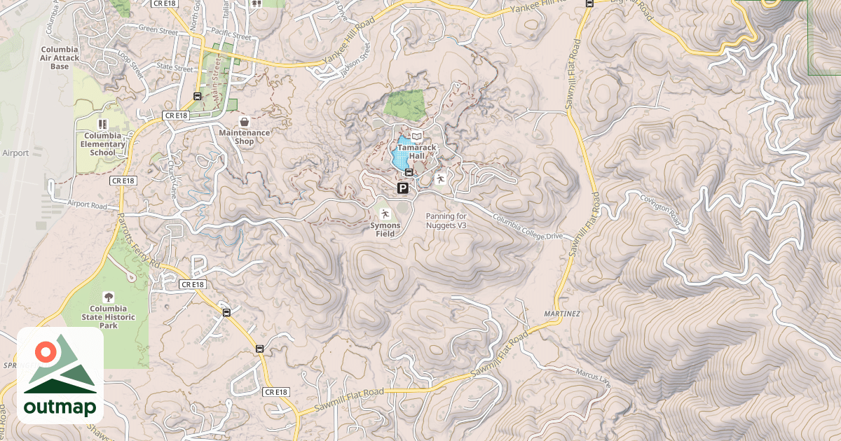 Map of Panning for Nuggets