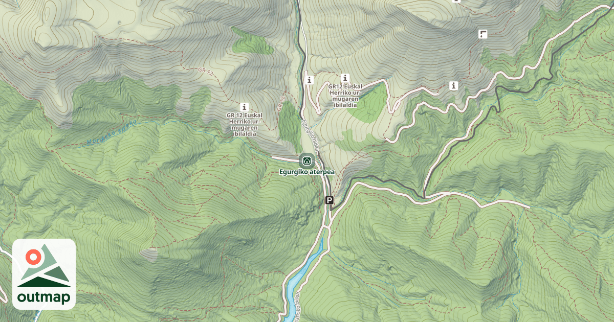 Map of Egurgiko aterpea