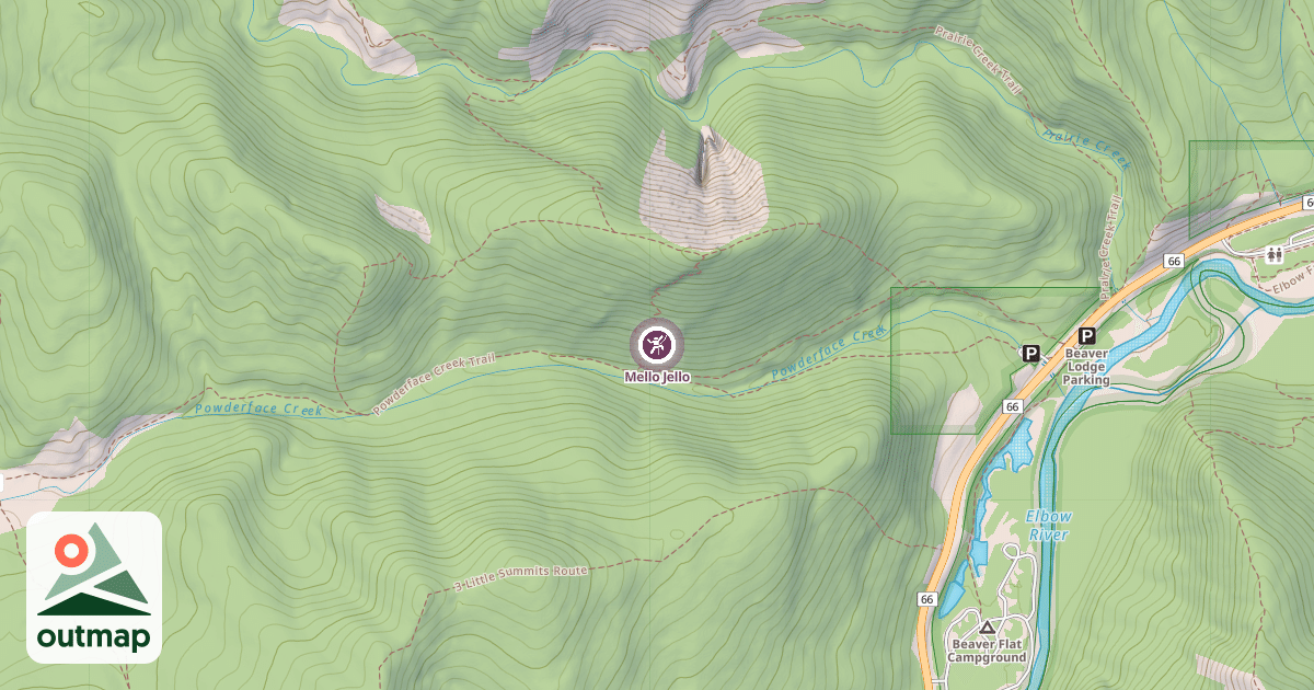 Map of Mello Jello
