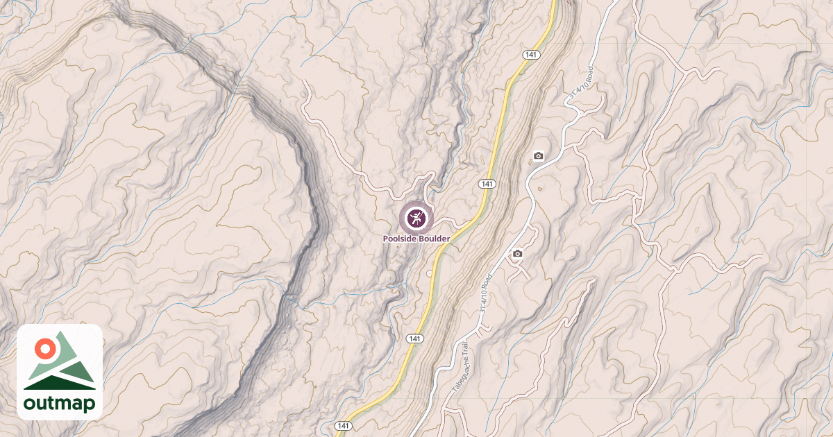 Map of Poolside Boulder