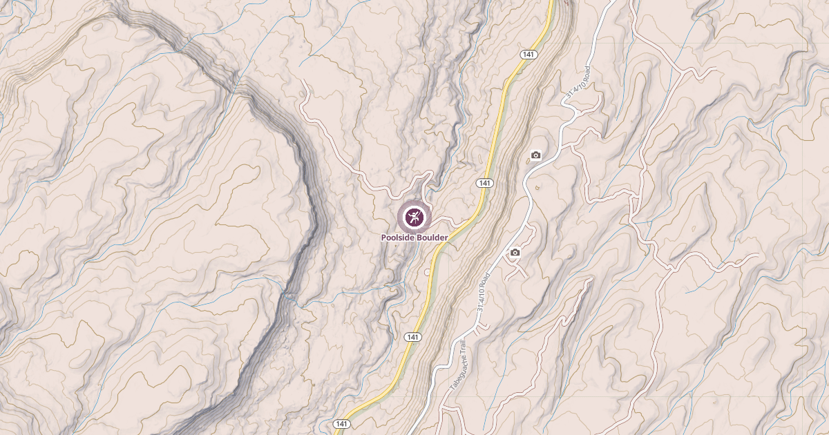 Map preview of Poolside Boulder