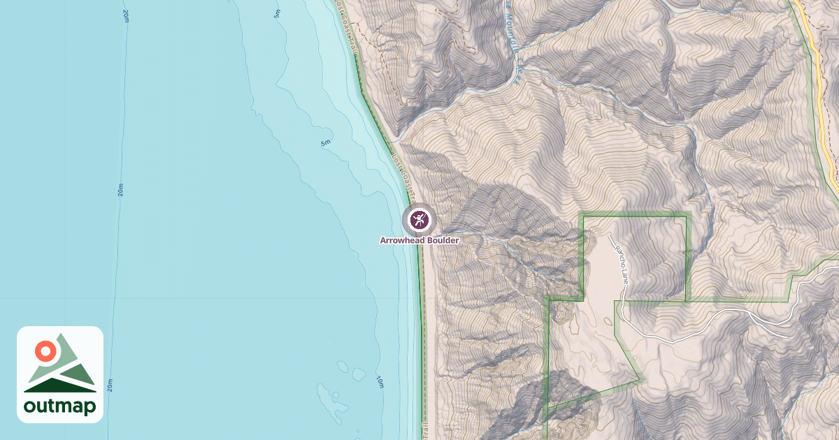 Map of Arrowhead Boulder