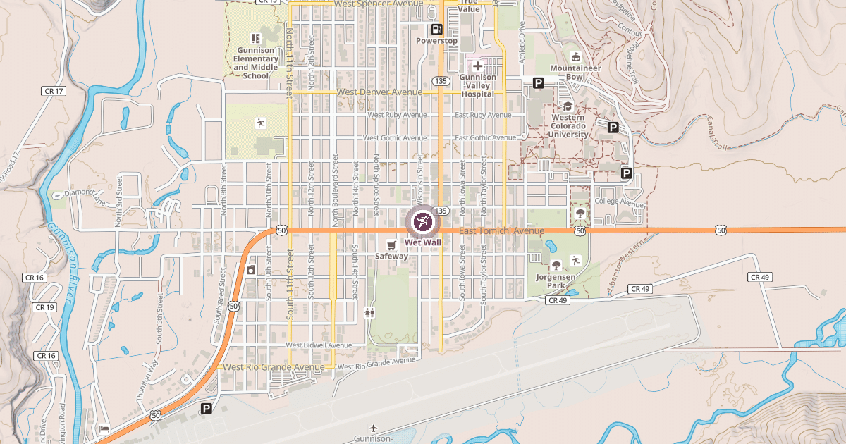 Map preview of Wet Wall